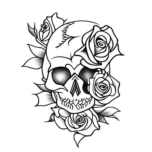 Skull And Roses