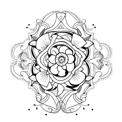 Intricate Lash Design With A Touch Of Floral Elements