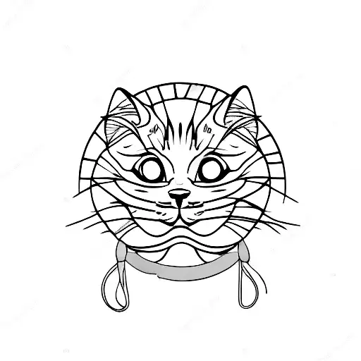 Black And White Smiley Cat