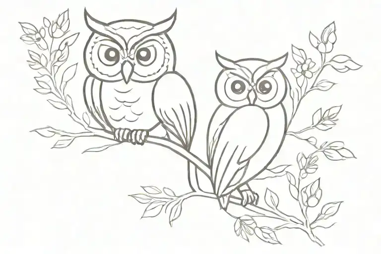 Owl And Inflorescence