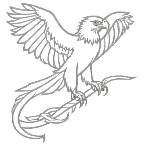 Eagle Holding Snake