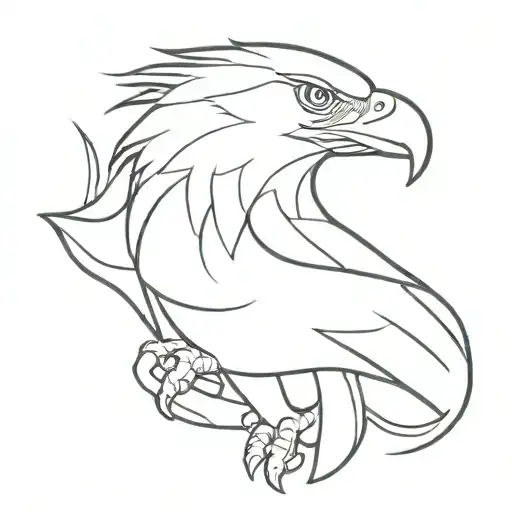 Eagle Holding Snake Tattoo Design