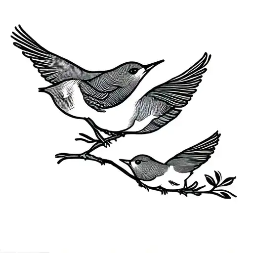 Three Little Birds Representing My Kids