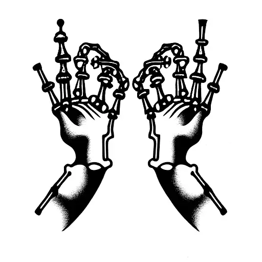 Skeleton Hand Holding A Bottle Of Poison