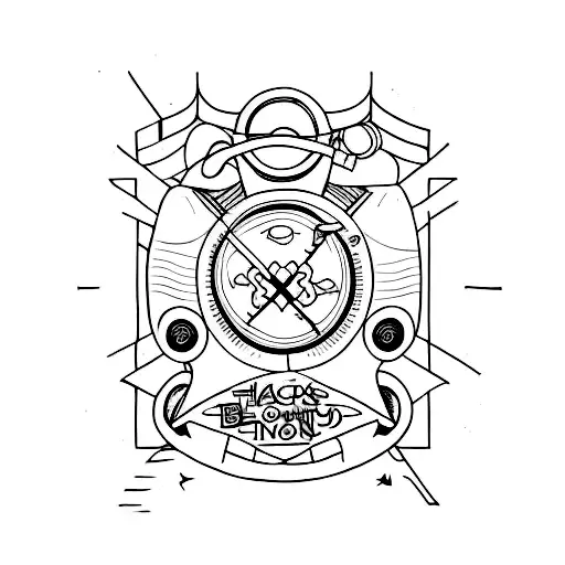 A Tattoo Combining Elements From The Tv Shows Friends And Brooklyn Nine-nine