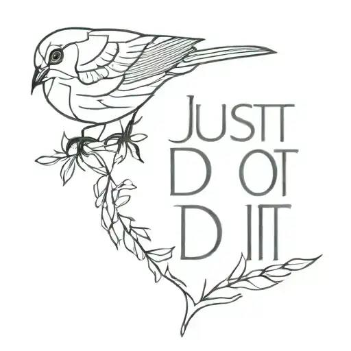 Bird With Text Just Do It