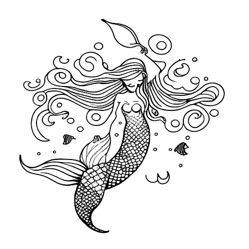 Mermaid And Seashells