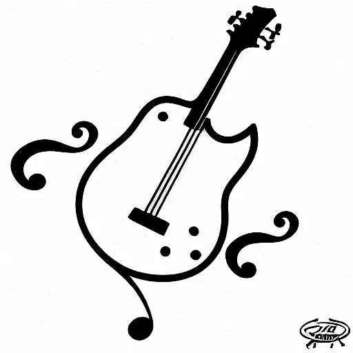 Ibanez Rgr321ex Outline With A Musical Symbol