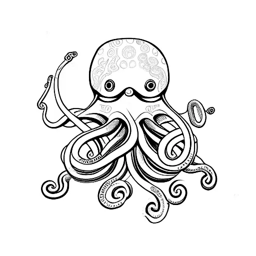 Octopus Tentacles Wrapping Around A Stethoscope