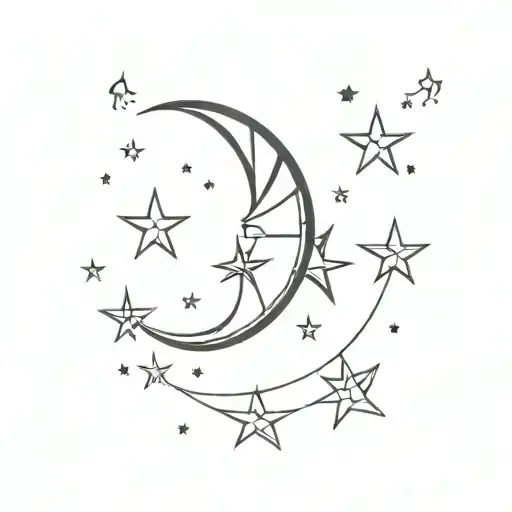 Moon And Stars