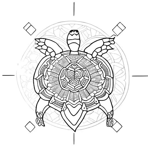 Anthropology Evolution Apotheosis Mandala Beautiful Nature Turtle Shell Organic