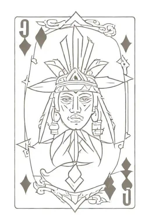 Native American Jack Of Spades
