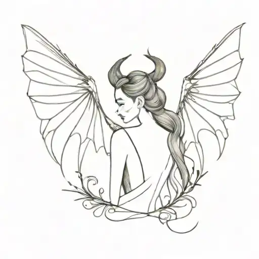 The Wings Of Maleficent Alone From Behind With The Date 27 05