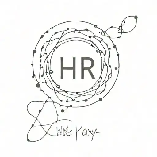 Circle Made Of Letters H I R A Y A Words Minimalist