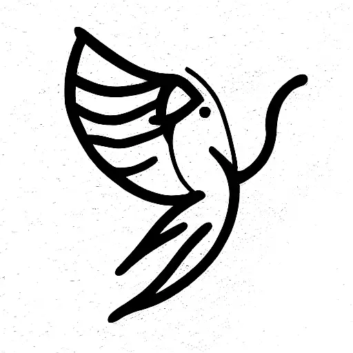 Mix Between Person And Bird