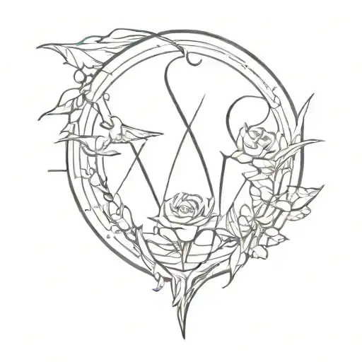 Word Of Ruthless For V Line Drawing