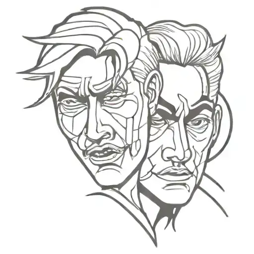 Japanese Two Face Good Bad