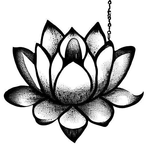 Delicate Lotus With Chain