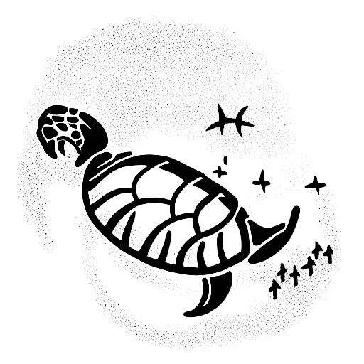 Music Rising Moon Turtle