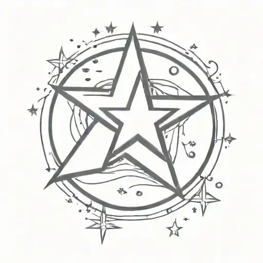 Shiny Star With Bowling Ball