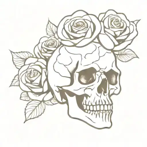 Skull And Roses