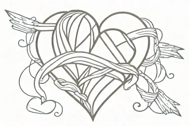 Broken Heart With Bandages