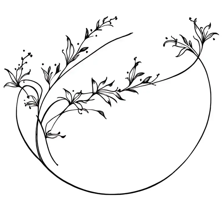 Lilly Of The Valleys And Lilly's Intertwined Going Down Spine