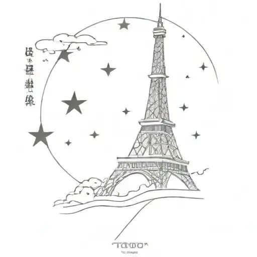 Tokyo Tower With Star On Top