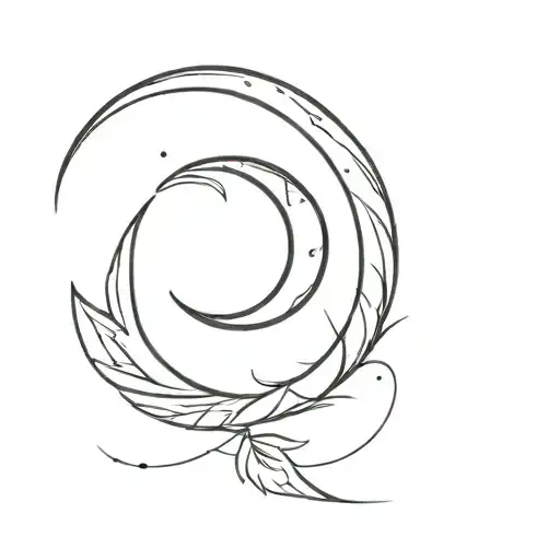 Crescent Moon Sketch