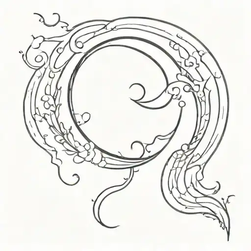 Crescent Moon Sketch