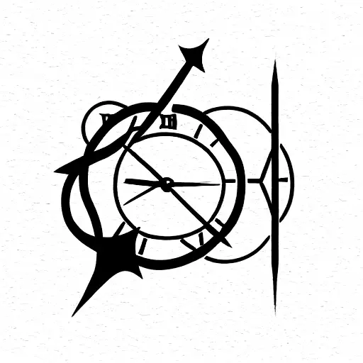 Sand Clock And Spinning World With Quote