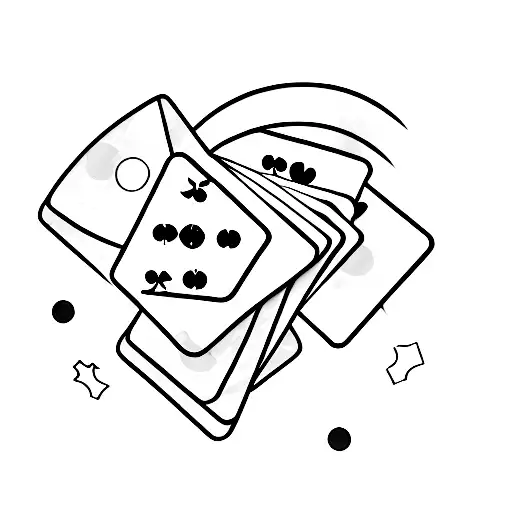 Casino Chips Forming A Dollar Sign