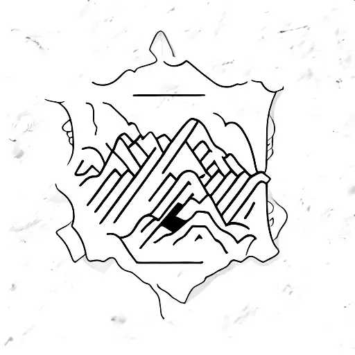 The Montserrat Mountain Relieve With The Coordenates Below