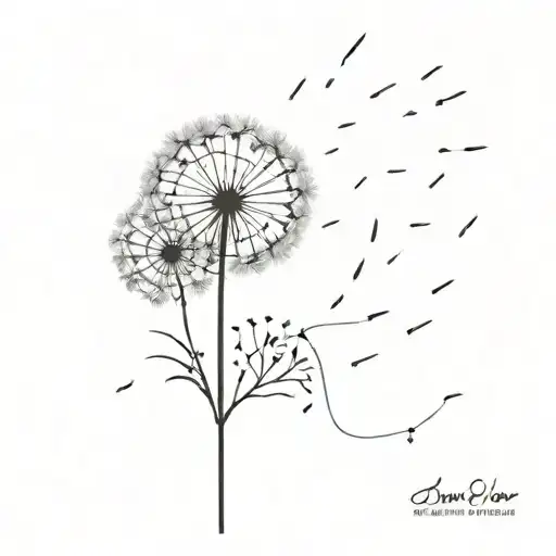Dandelion Blowing