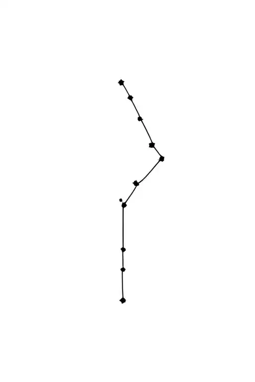 Small Fine Line Taurus Constellation