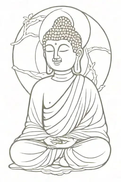 Buddha With Bowed Head