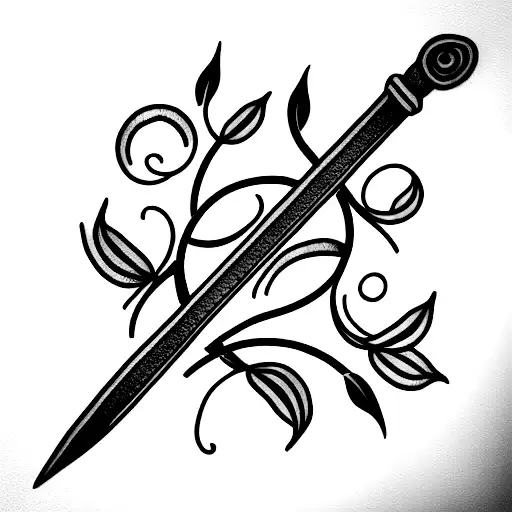 Sword With Vines