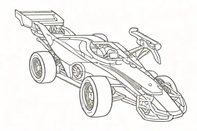 Red Race Car Arounf Above Elbow