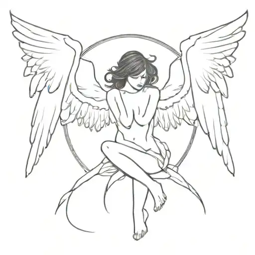 Fallen Angel Combined With The Number 17