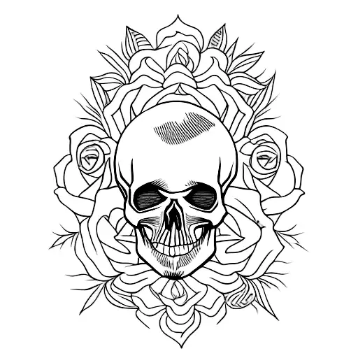 Skull And Roses