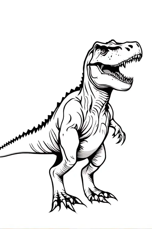 Tyrannosaurus Linework