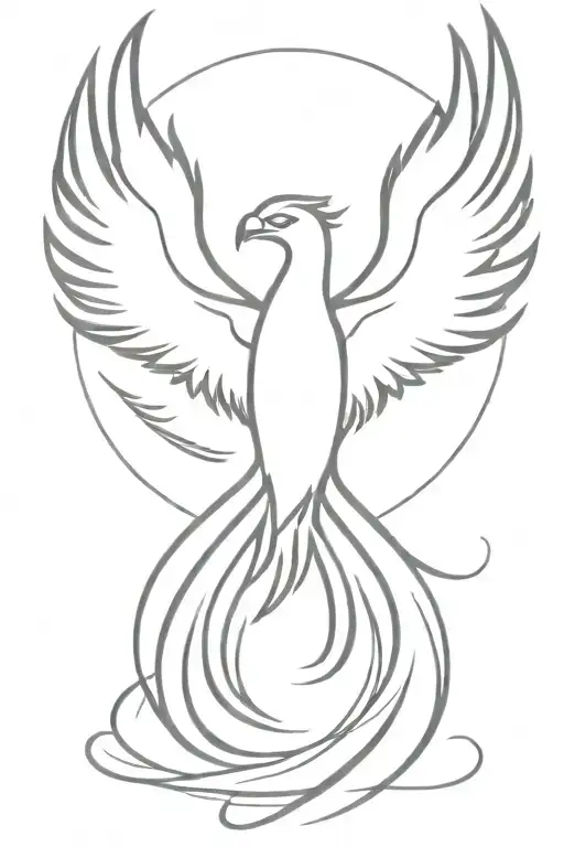 Phoenix Rising Phoenix Wings Spread