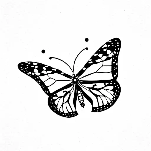 1034 Monarch Butterfly Santa Monica German Shepherd