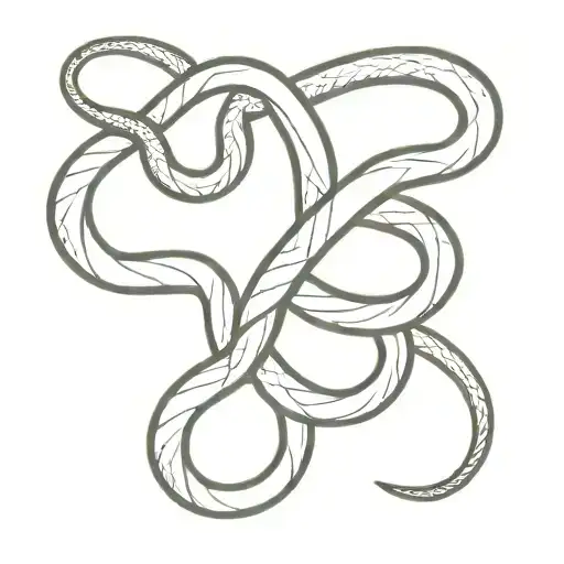 Half Sleeve Snake Intertwined