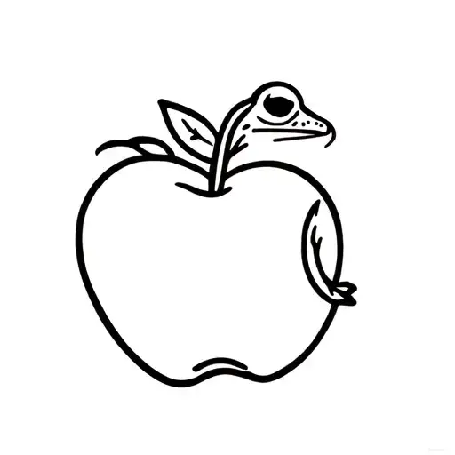 Frog And Apple