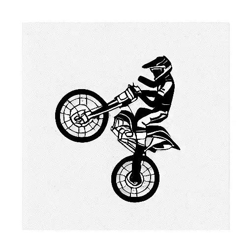 Dirtbike On A Mountain