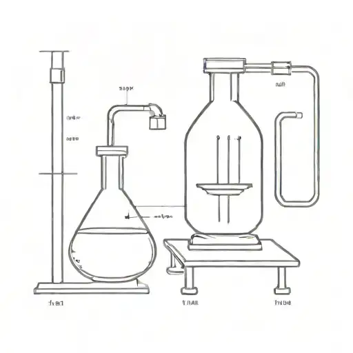 A Cold Drip Set Which Is Prepared With Chemical Lab Tools For A Basic