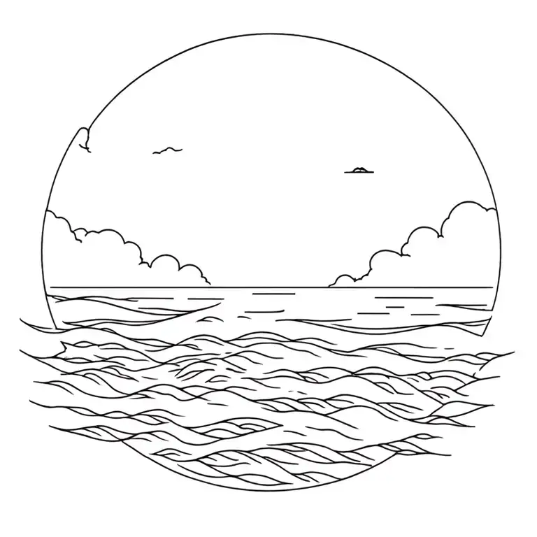 Ocean Scene Patch Work