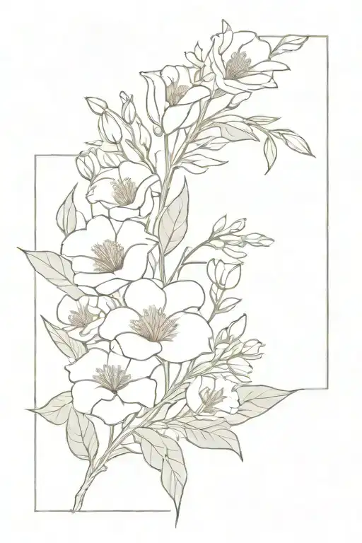 A Simple Bouquet Of Flowers That Include The Birth Flowers Of The Months August And April