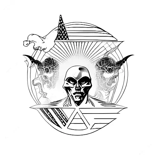 A Classic Rock Album Cover With An Alien Twist